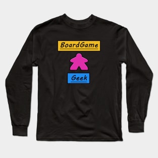 Board Game Geek and Pink Meeple Long Sleeve T-Shirt